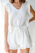 Linen Shorts in white
