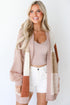 Checkered Sweater Cardigan