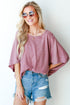 Waffle Knit Top