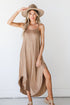 Jersey Knit Maxi Dress in taupe