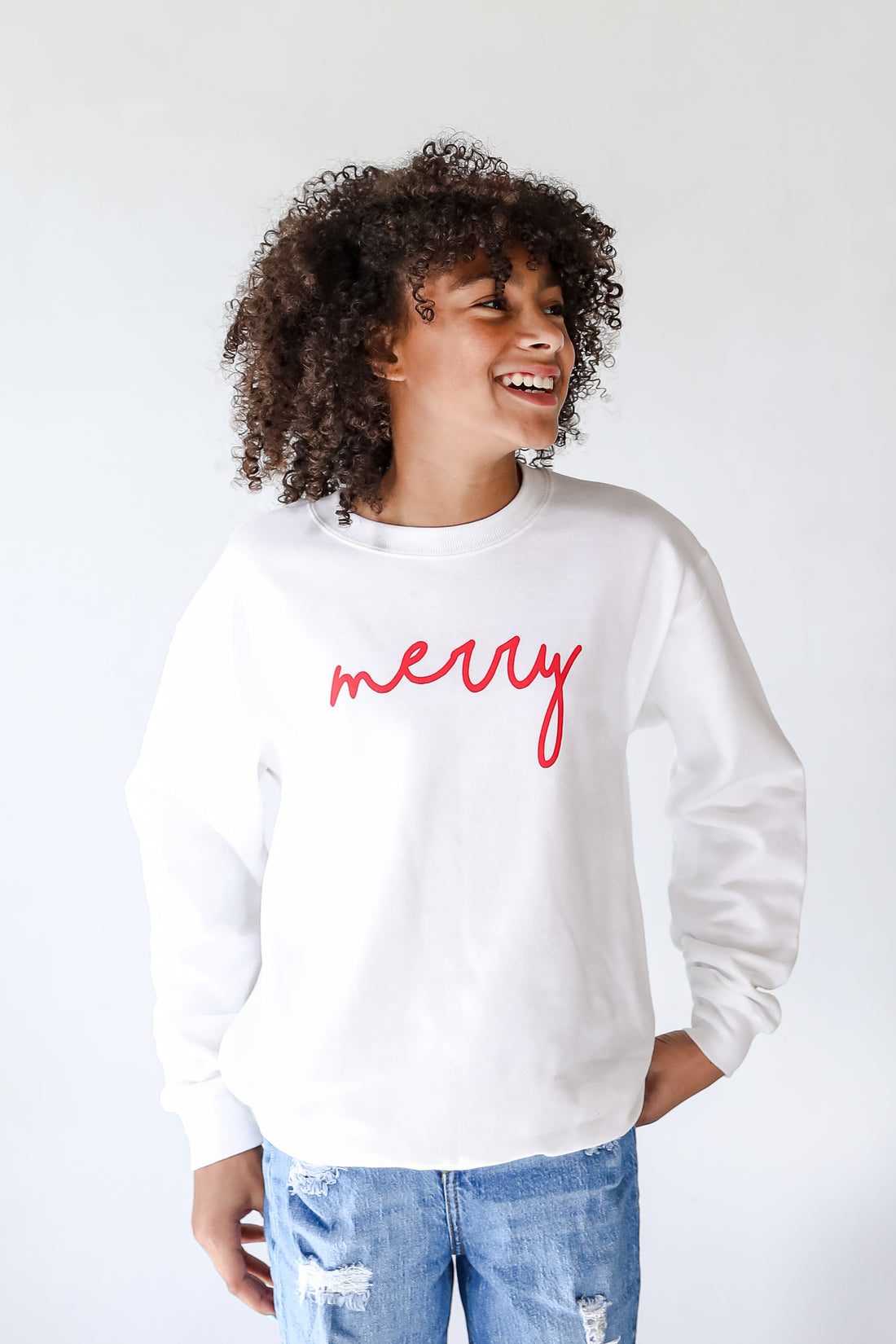Youth Merry Script Pullover from dress up