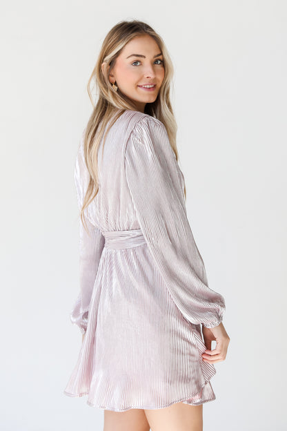 Metallic Mini Dress side view