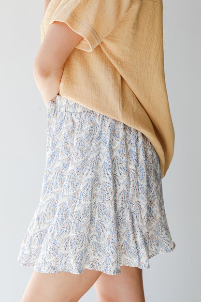 Mini Skirt in ivory side view