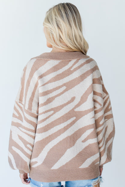 Collared Sweater back view
