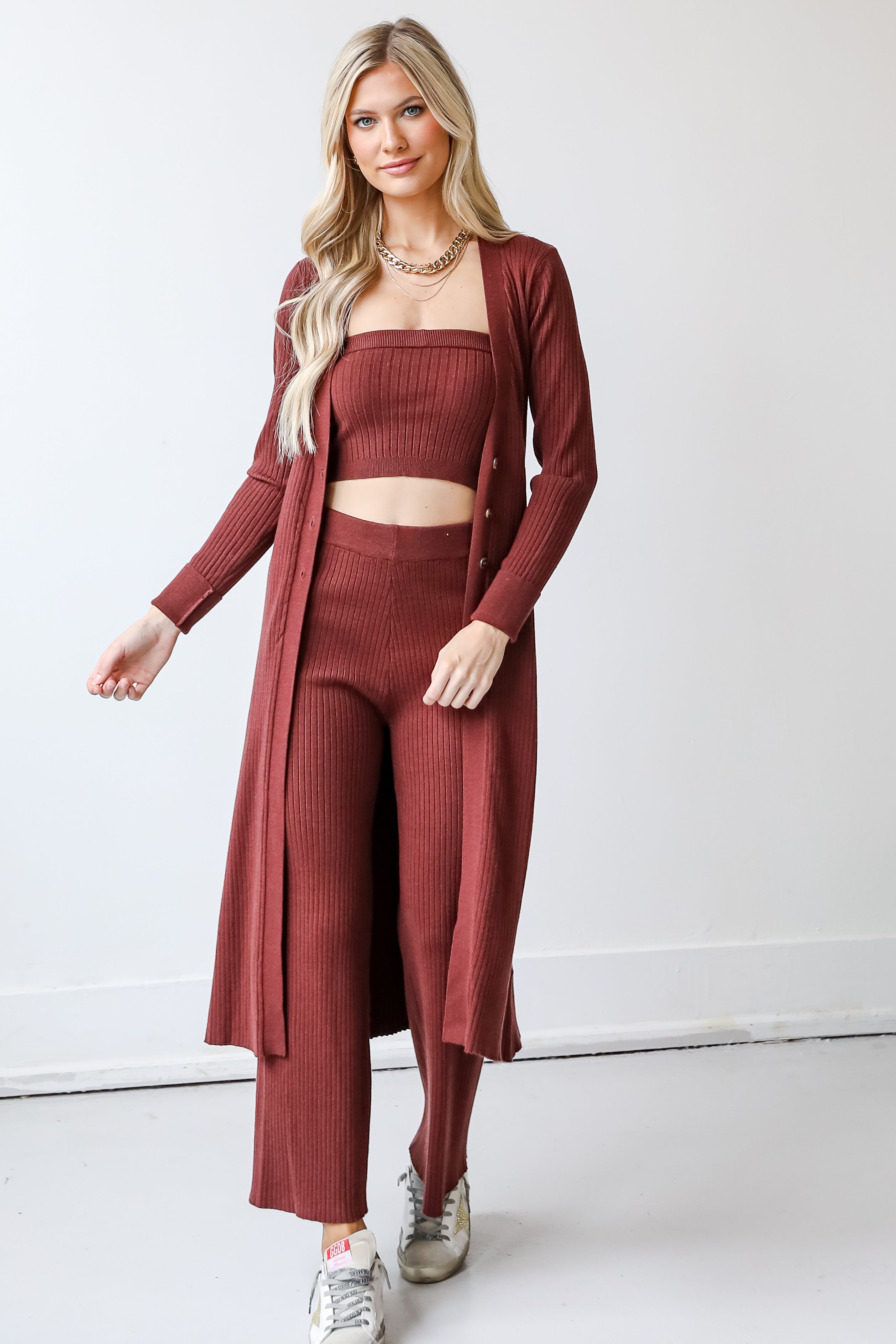 Knit Tube Top on model