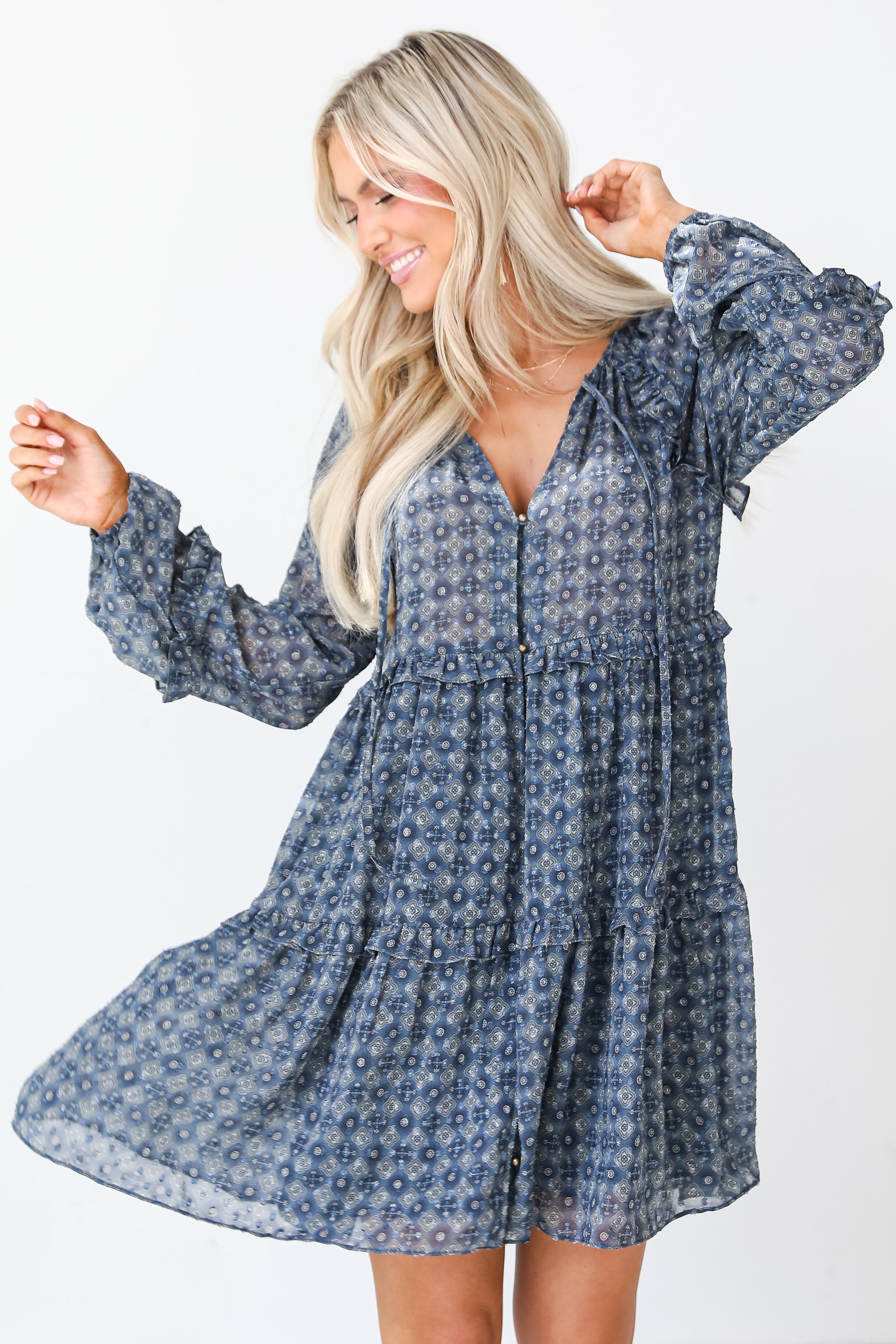 Tiered Mini Dress