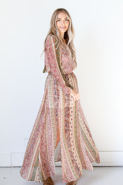 boho Maxi Dress side view