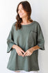 Knit Tee in olive