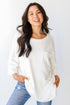 Knit Tee in white
