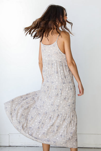 Tiered Maxi Dress back view