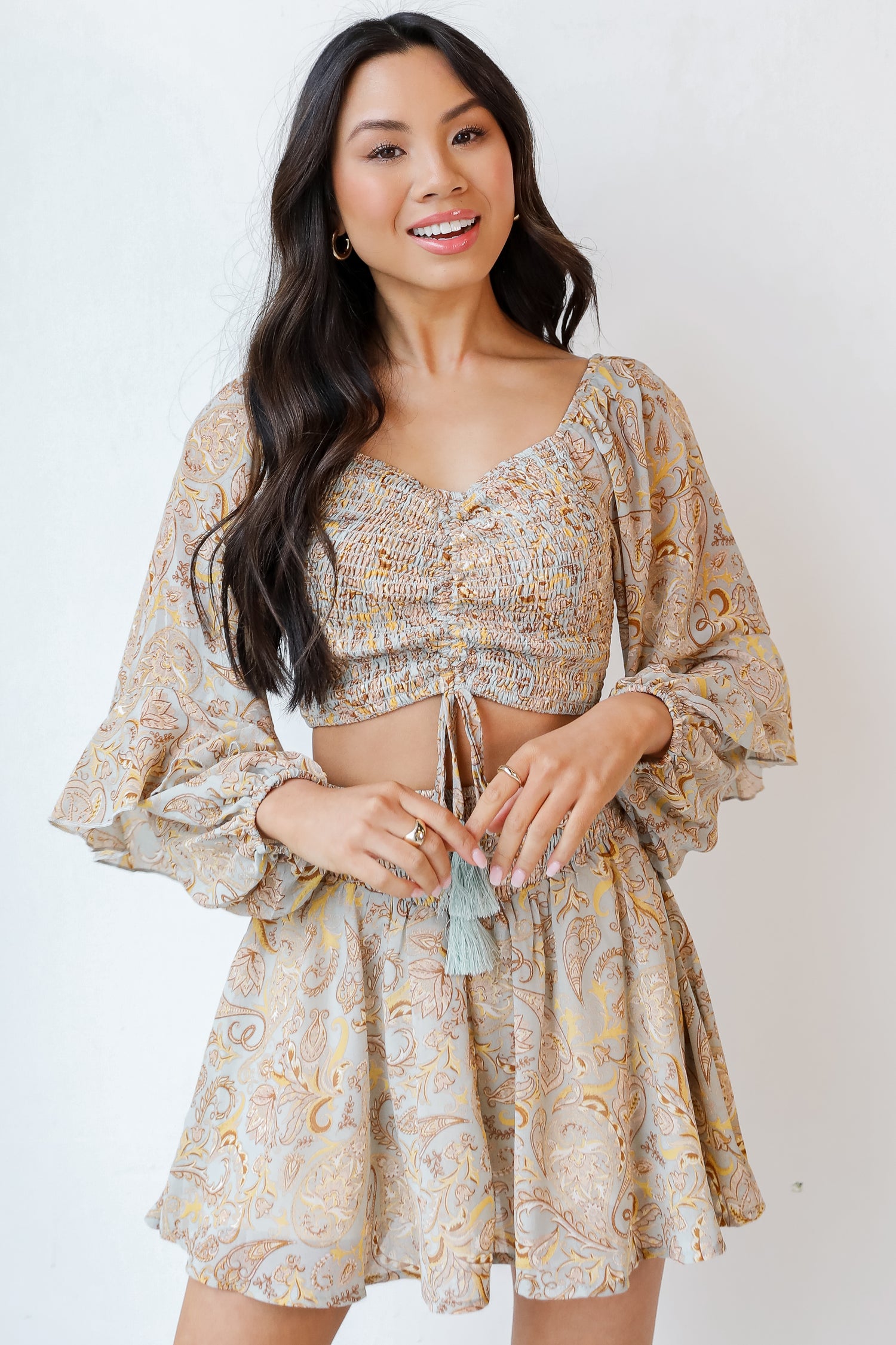 Paisley Top on dress up model