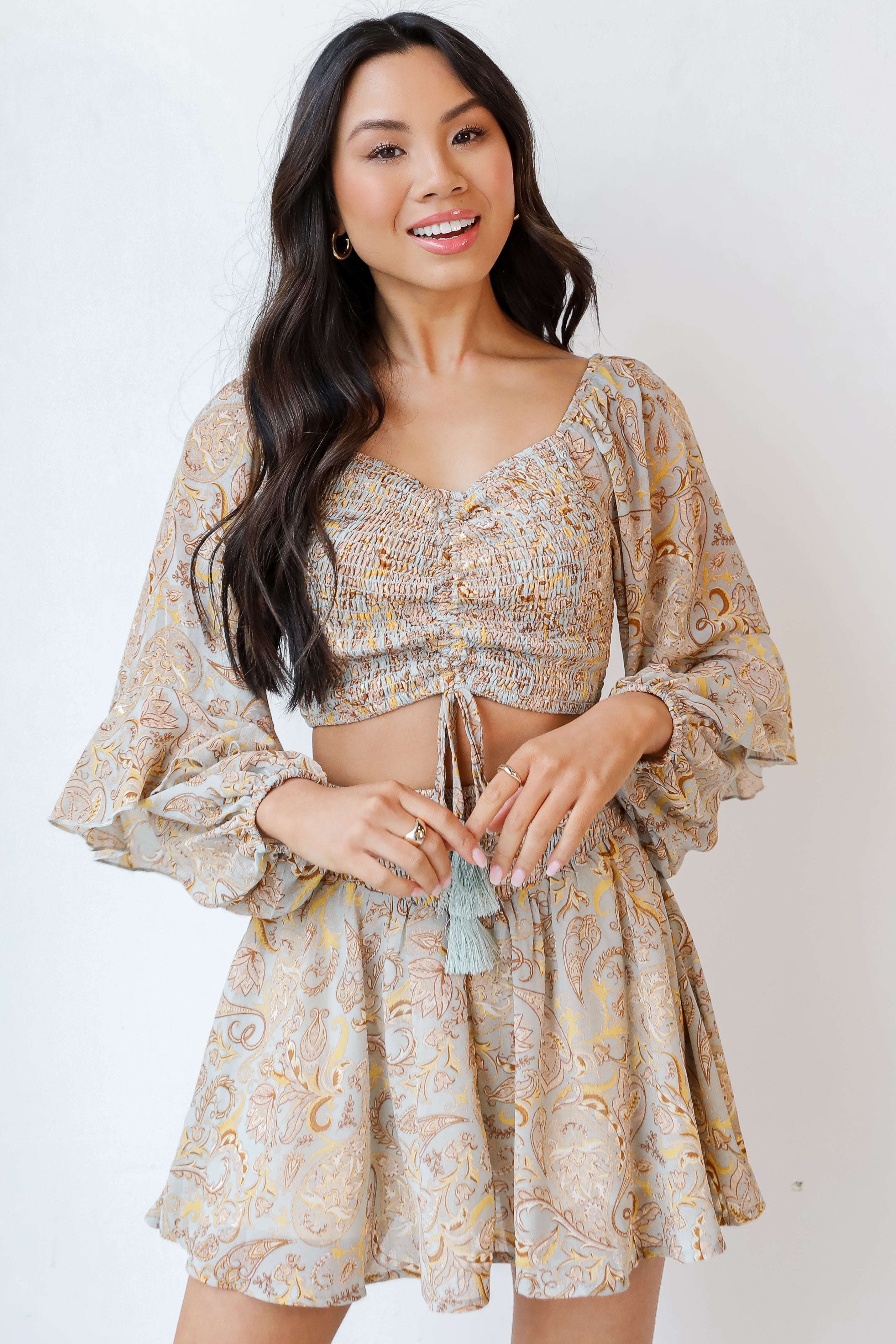 Paisley Top on dress up model