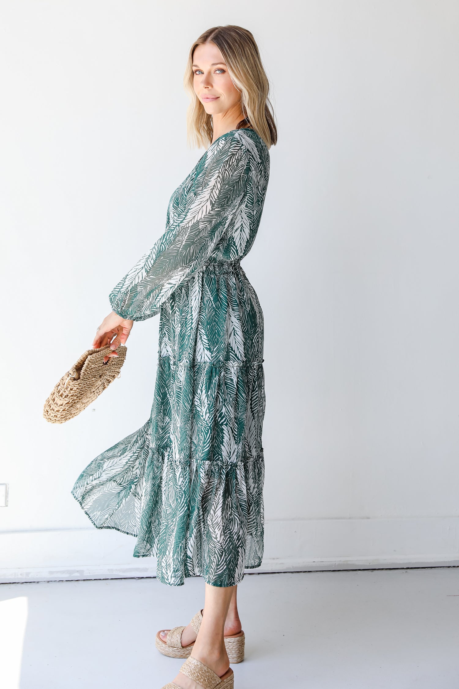 FINAL SALE - Find Me In The Tropics Midi Dress