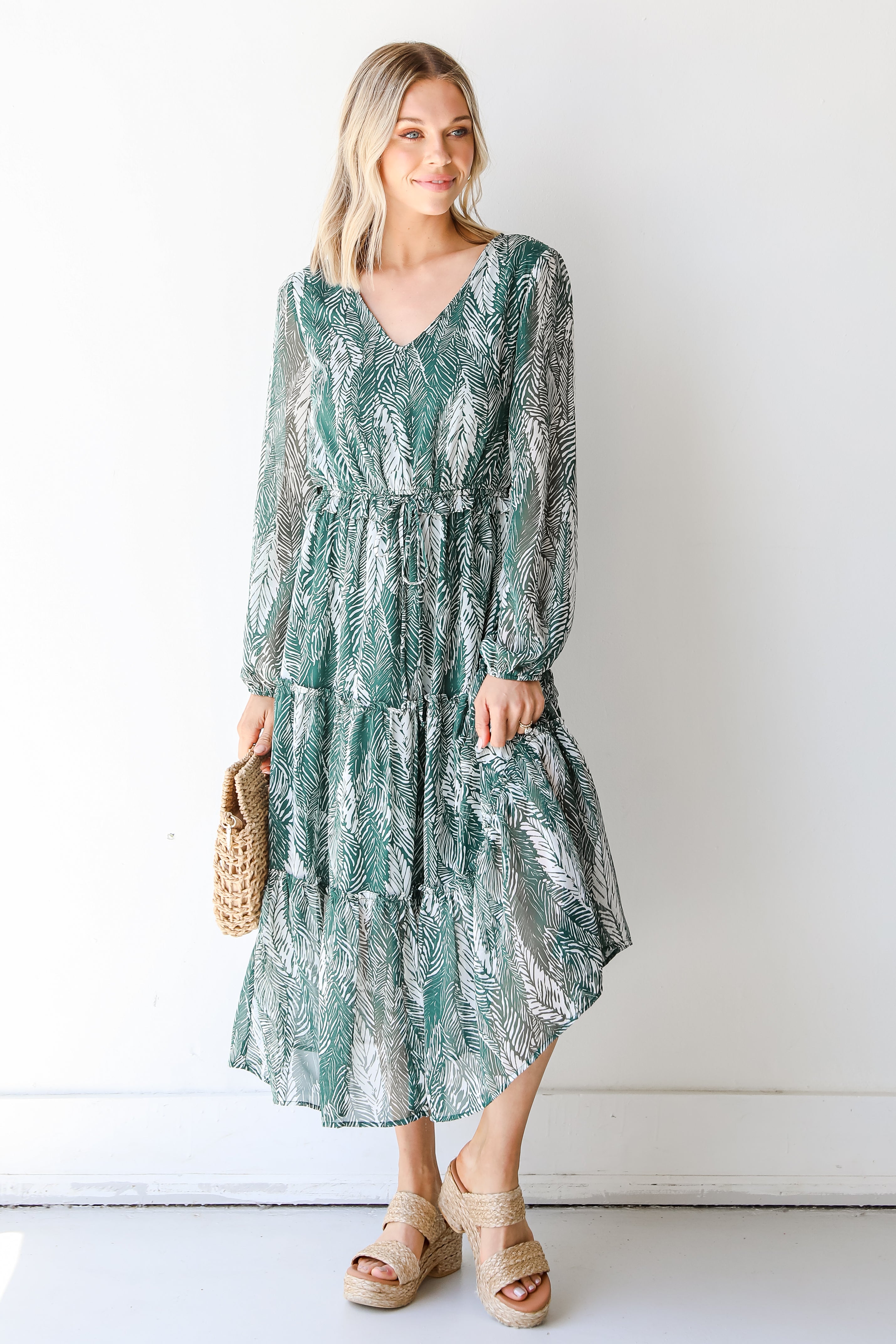 FINAL SALE - Find Me In The Tropics Midi Dress