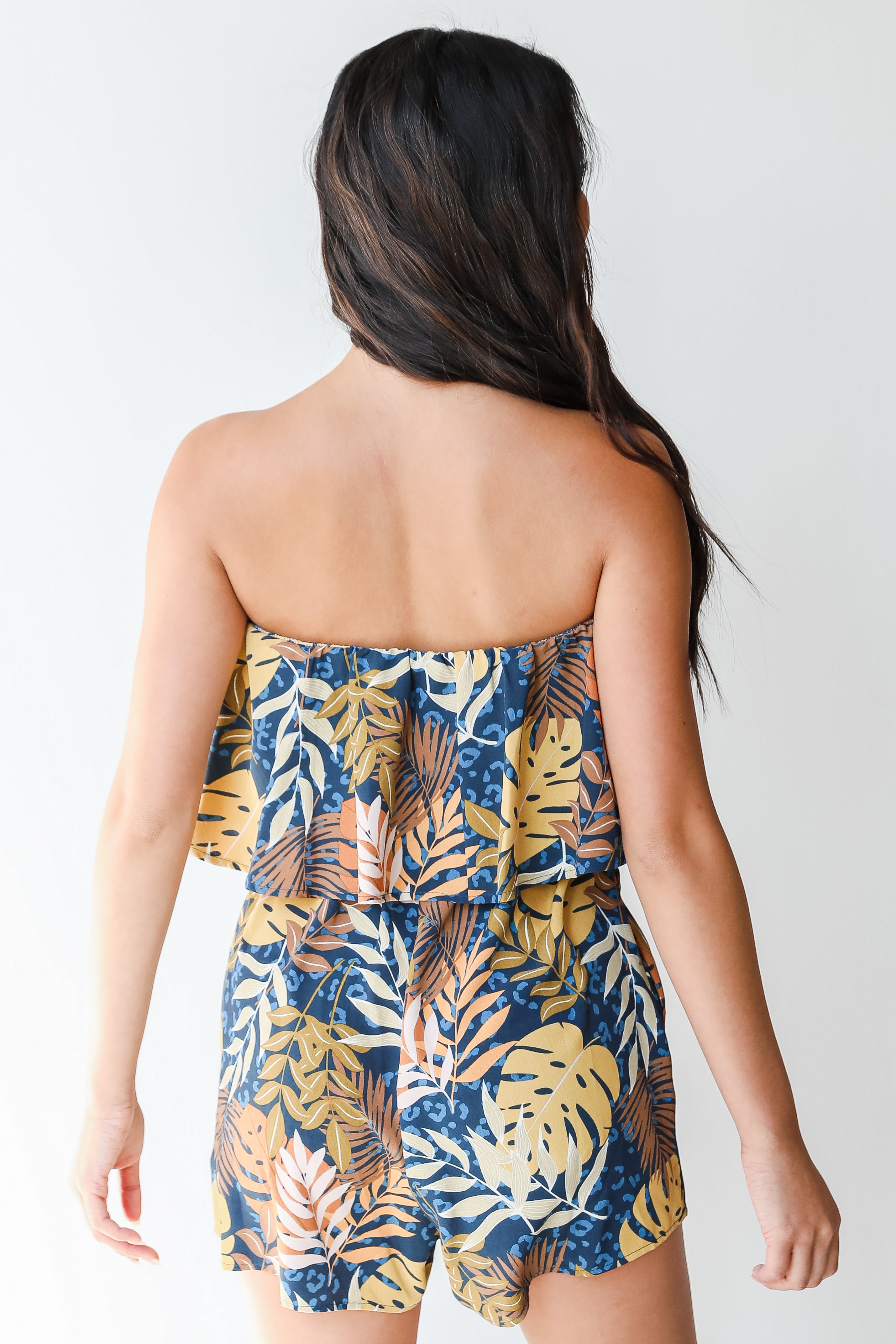 Strapless Romper back view