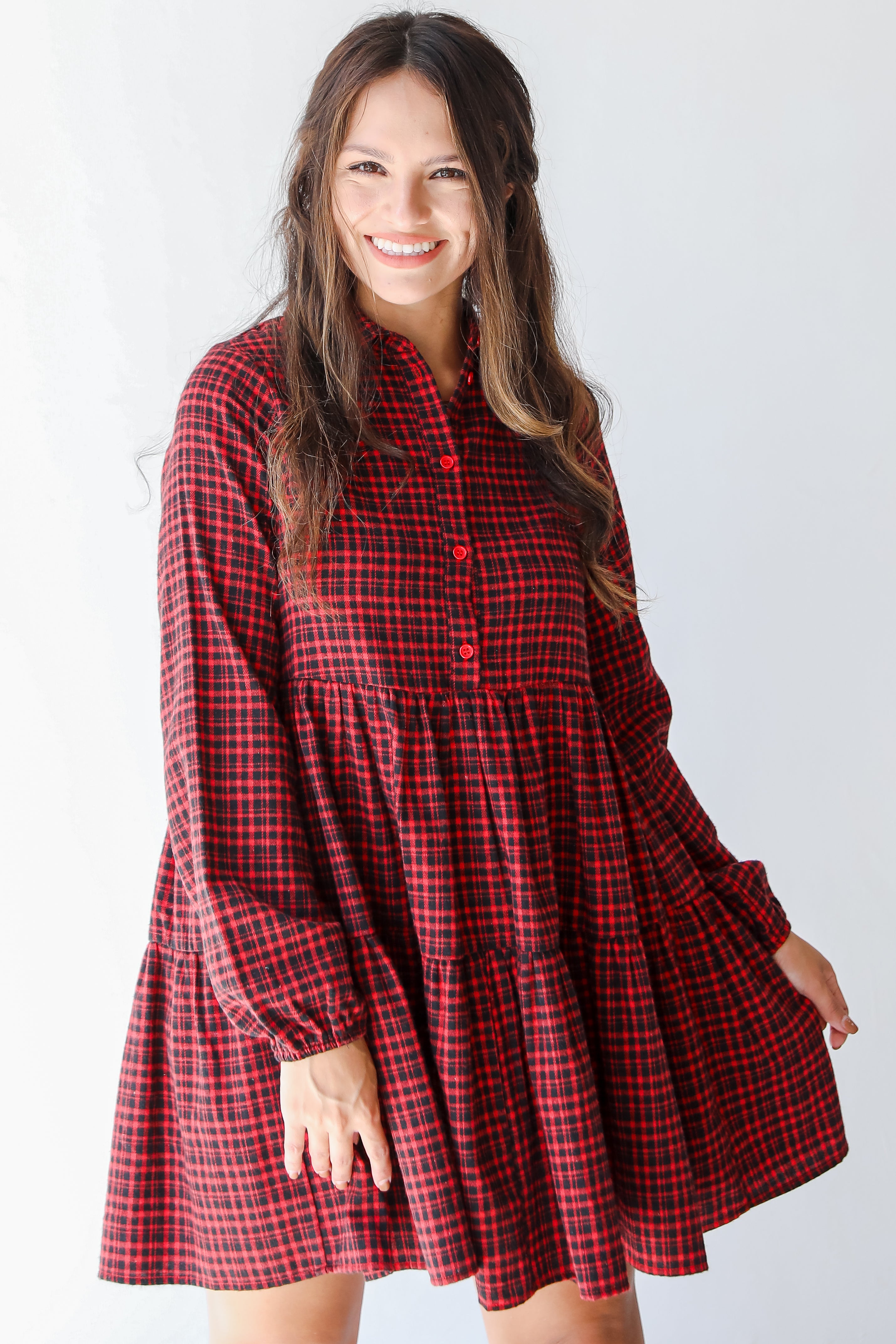 plaid dress