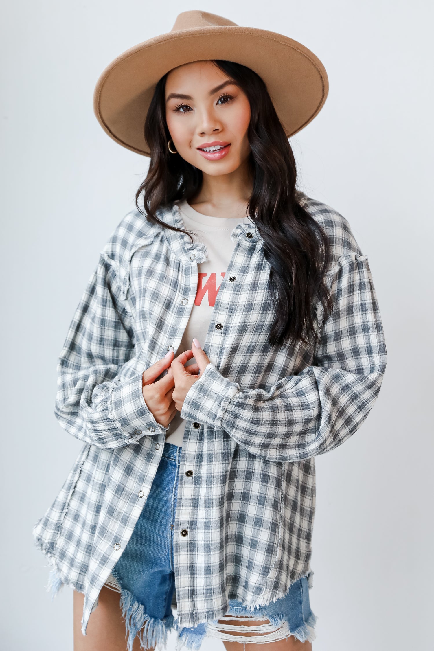 Plaid Blouse