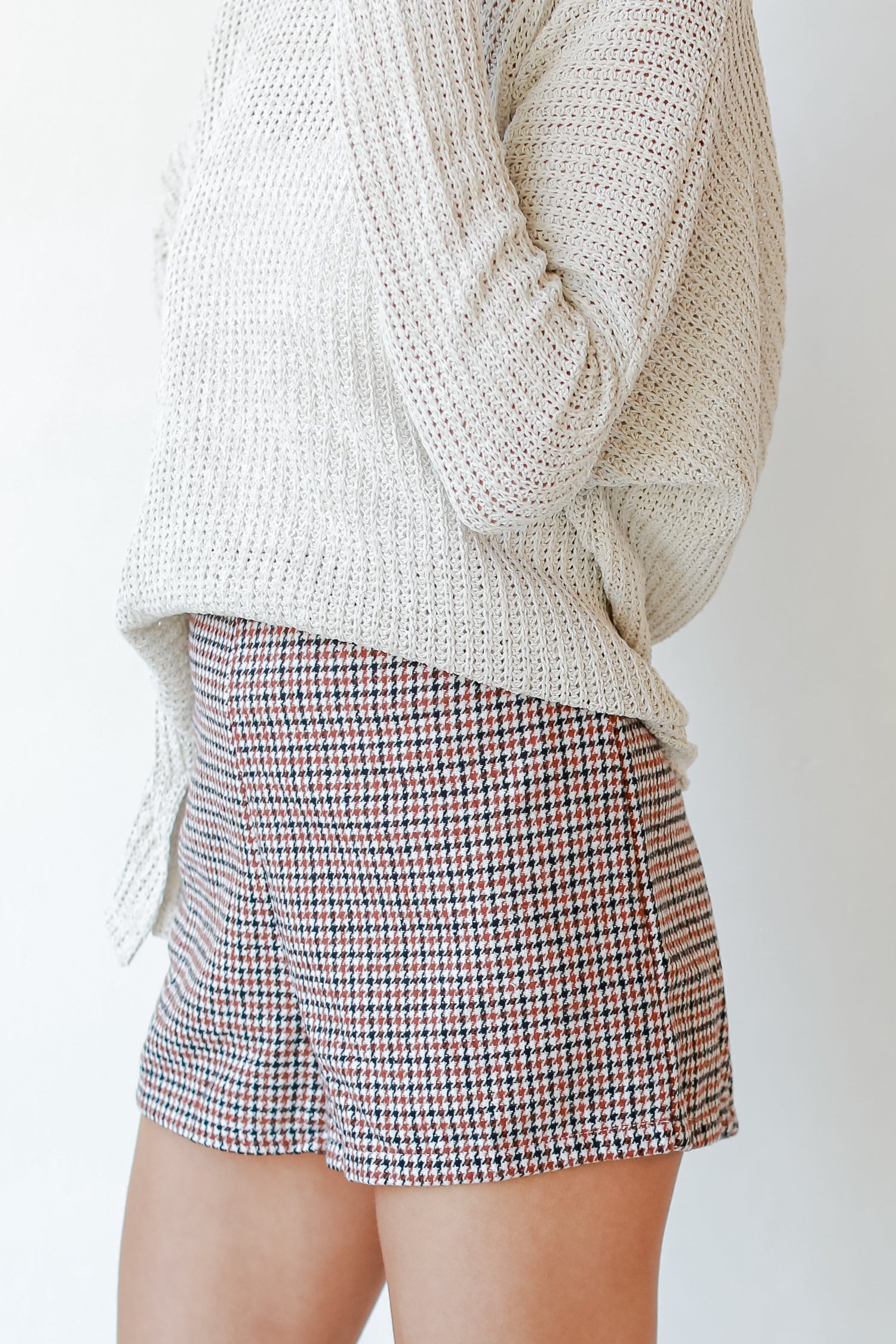 Houndstooth Shorts side view