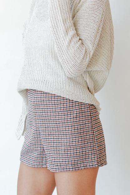 Houndstooth Shorts side view