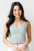 Cropped Sweater Tank in mint
