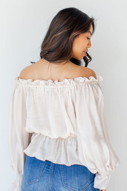 Ruffle Blouse back view