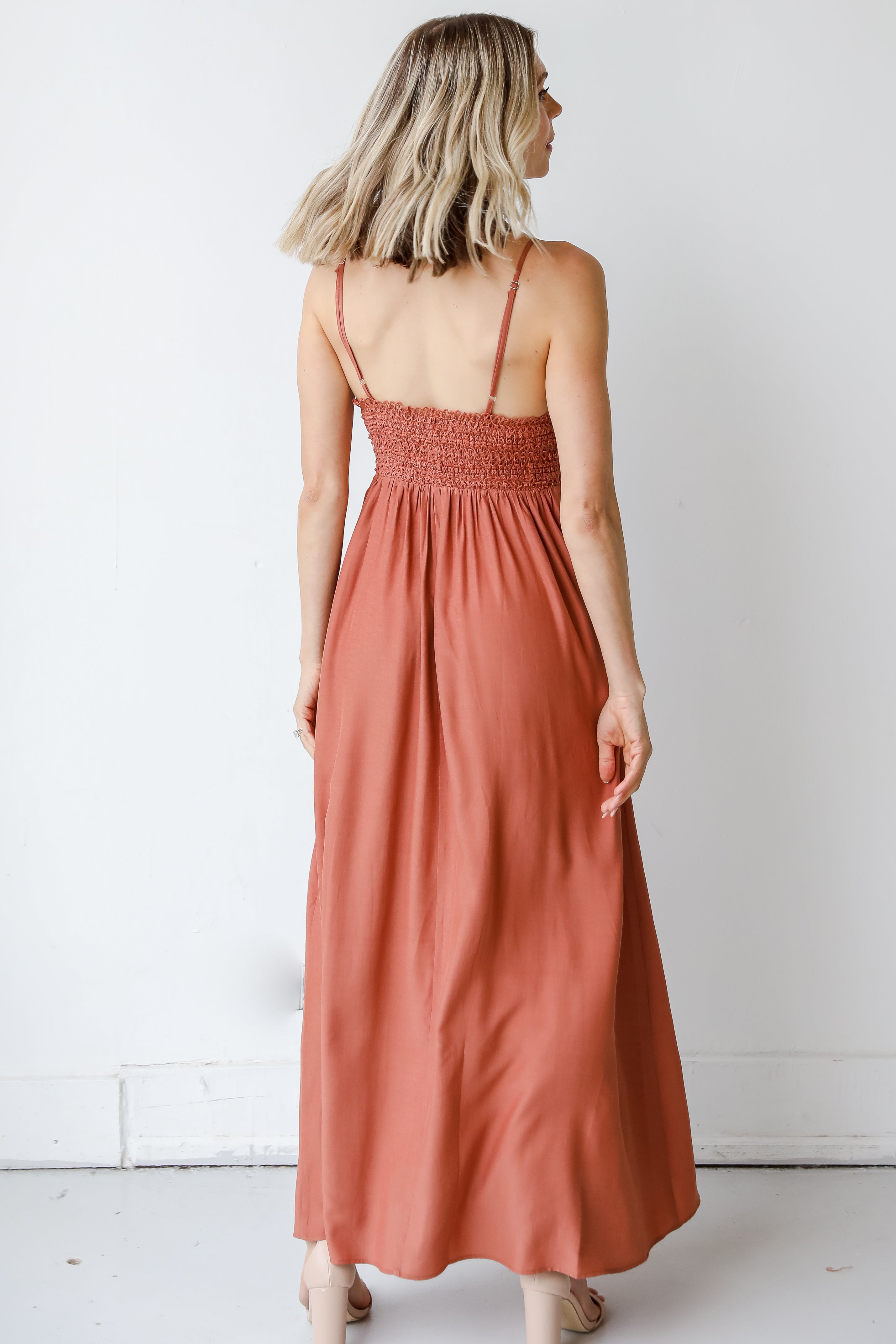 Crochet Maxi Dress back view