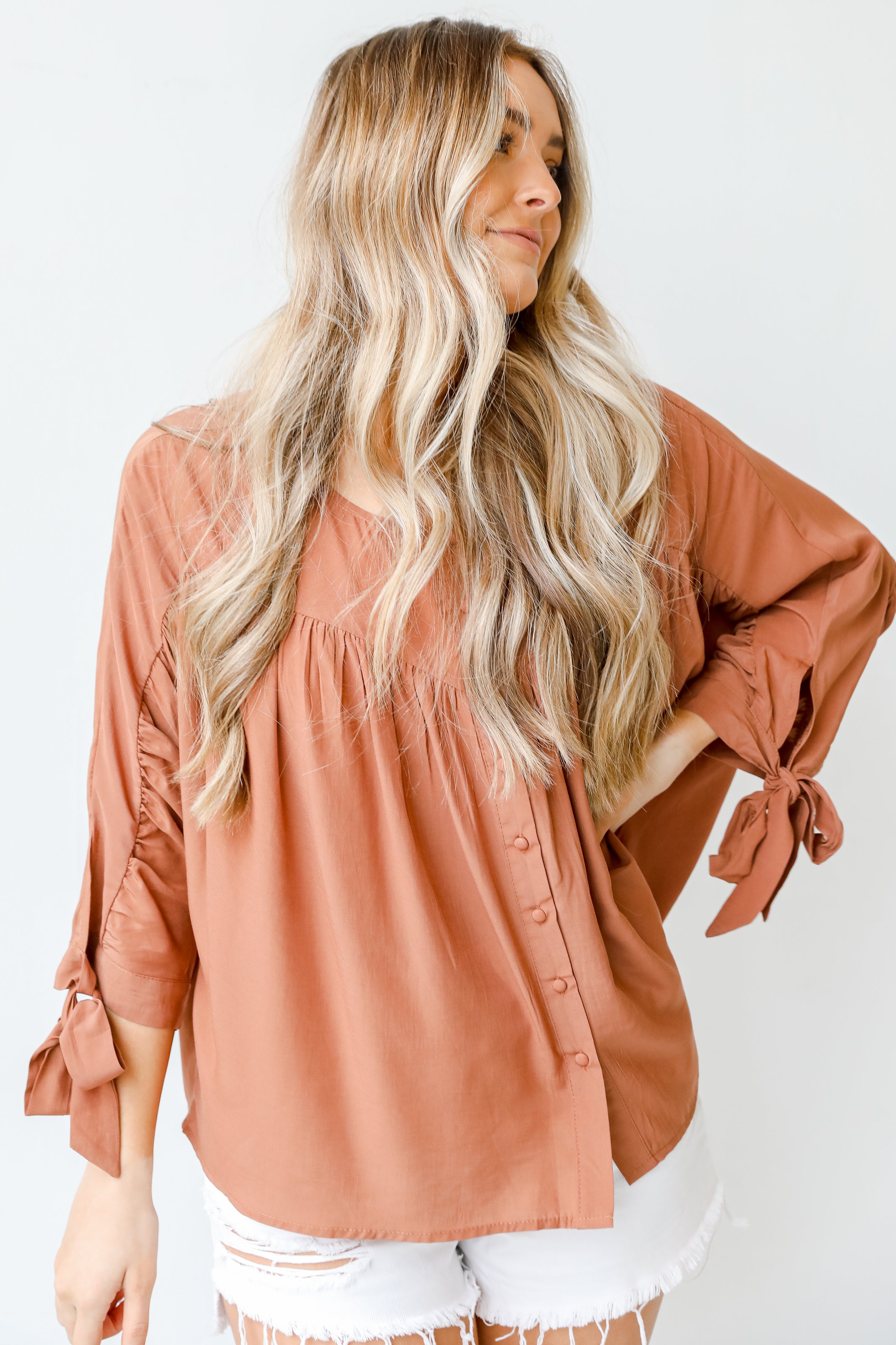 Babydoll Blouse front view