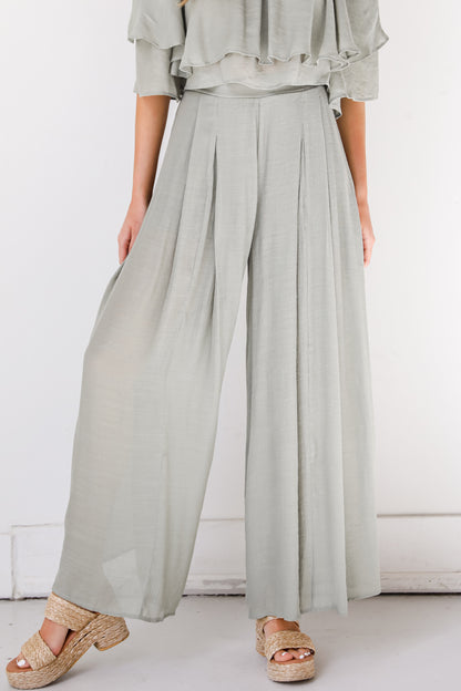 sage Wide Leg Pants
