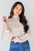 Smocked Blouse in ivory front view