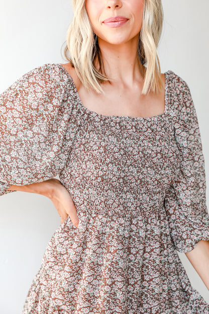 Floral Mini Dress close up