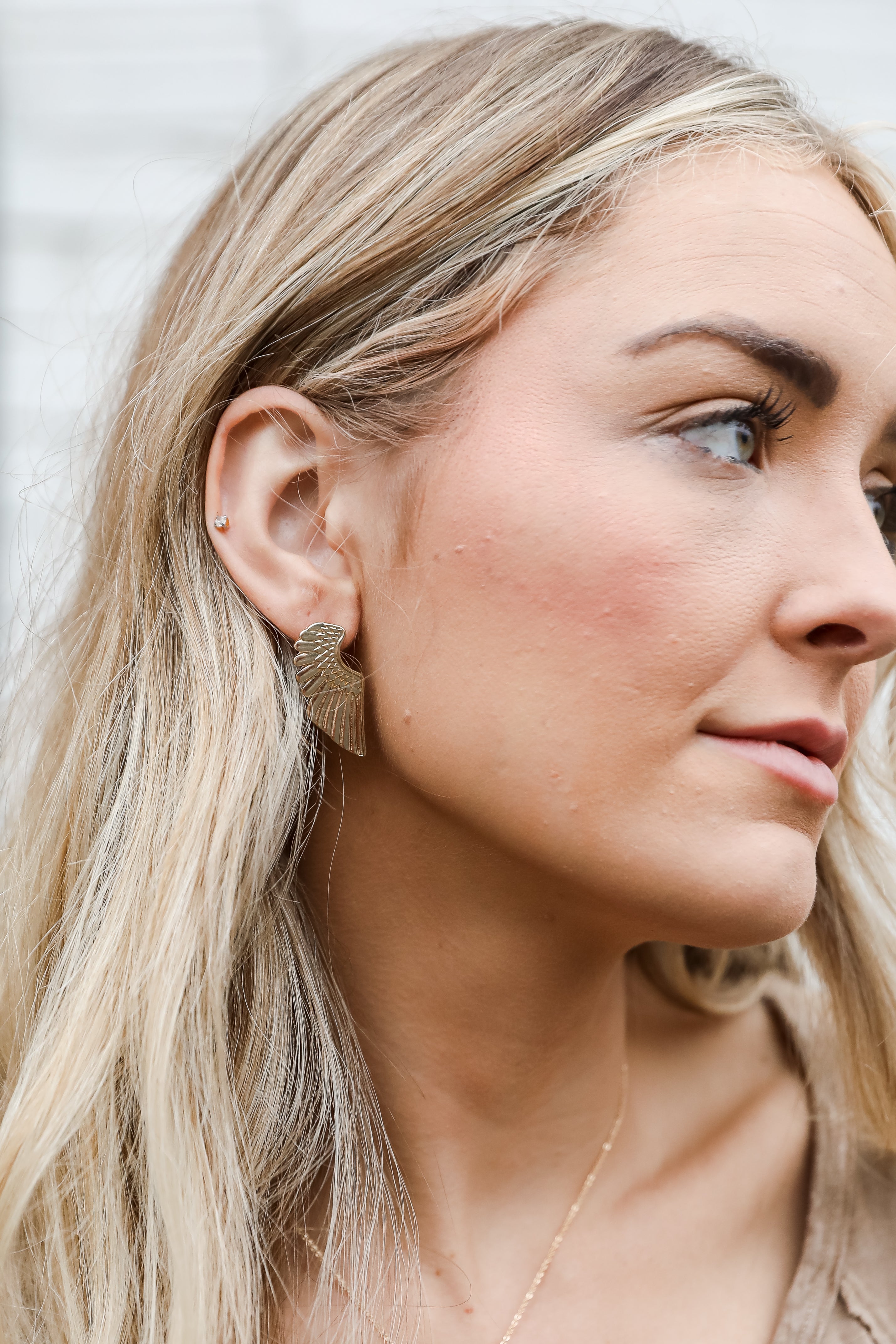 Gold Wing Earrings