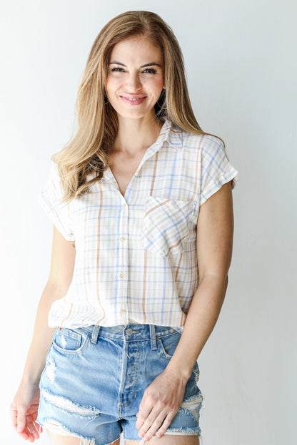 Striped Button-Up Blouse from dress up
