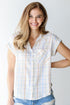 Striped Button-Up Blouse