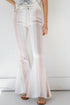 Striped Flare Jeans in blush