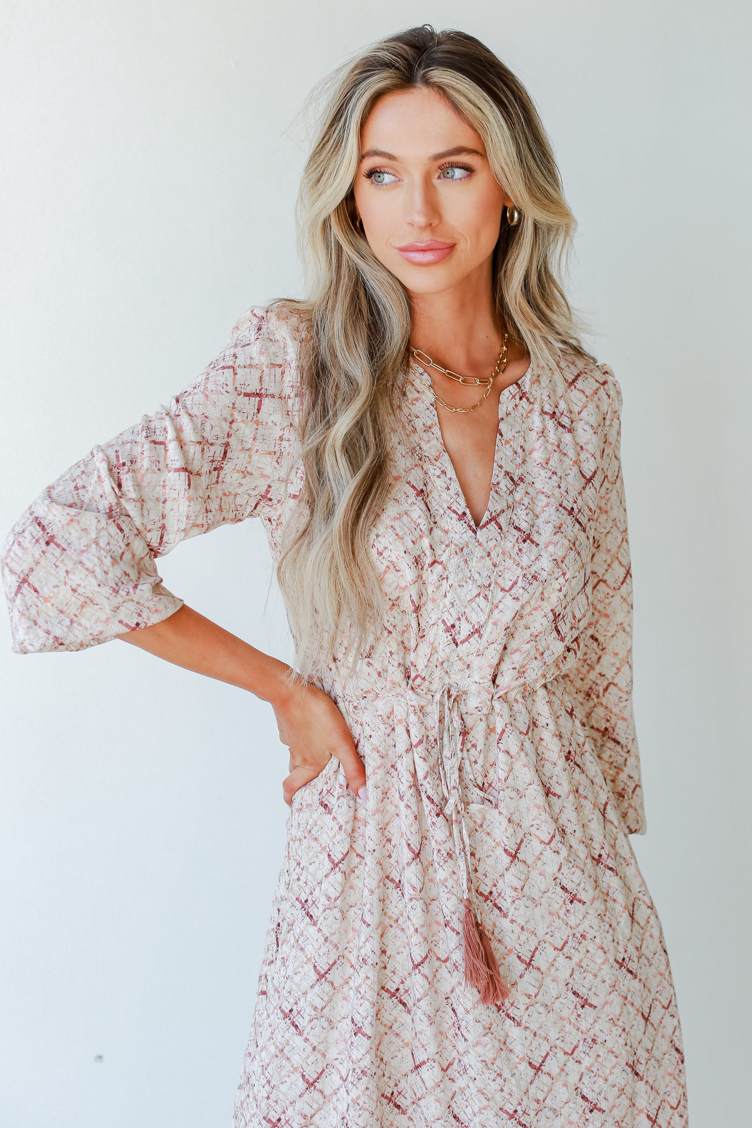 Midi Dress on model