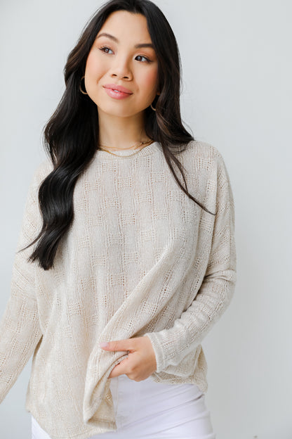 Knit Top front view