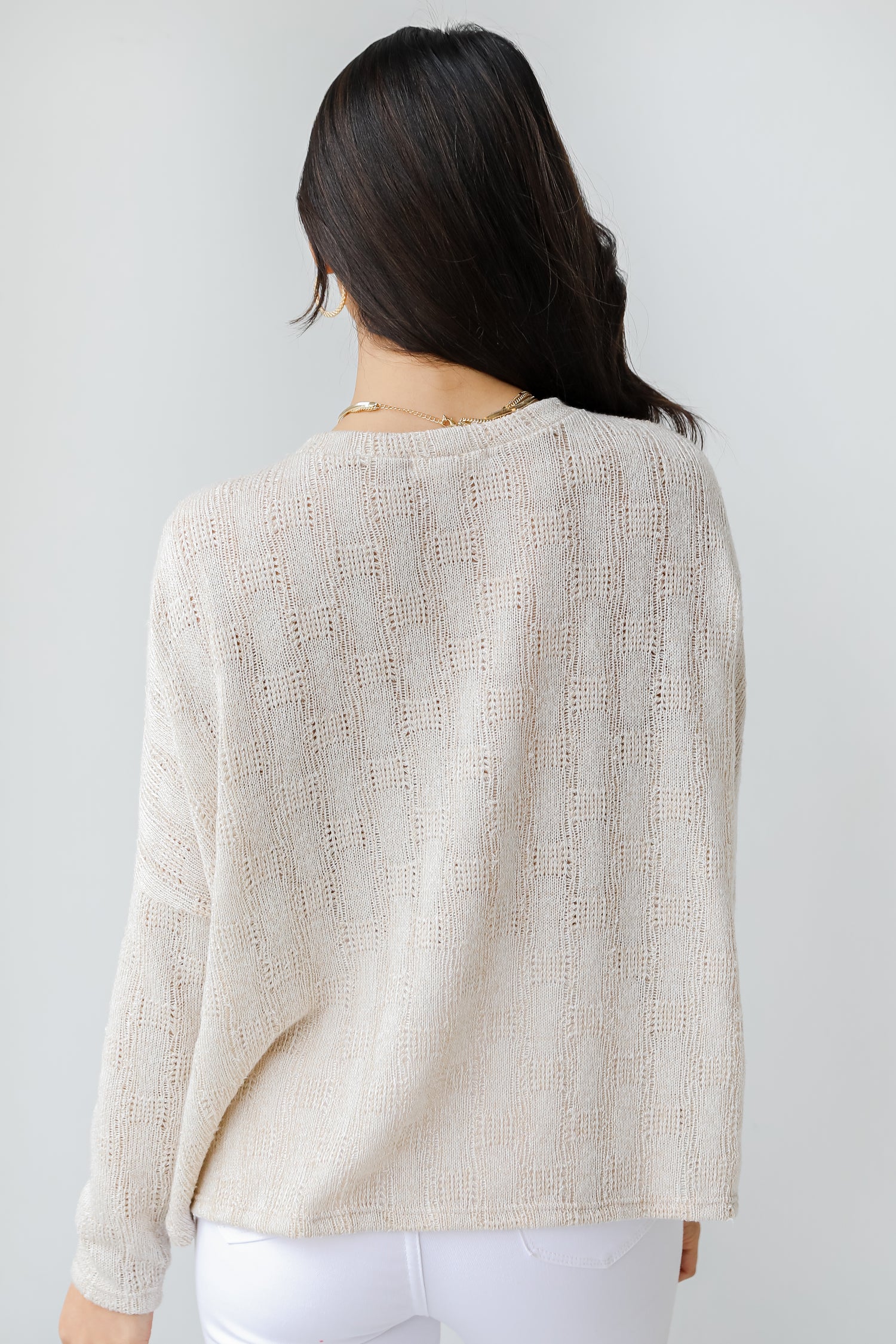 Knit Top back view