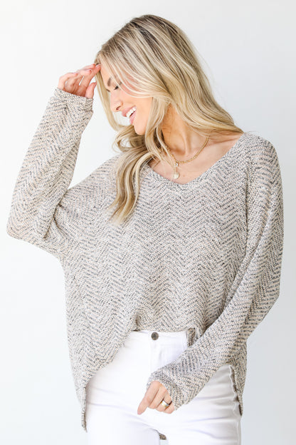 Knit Top on model