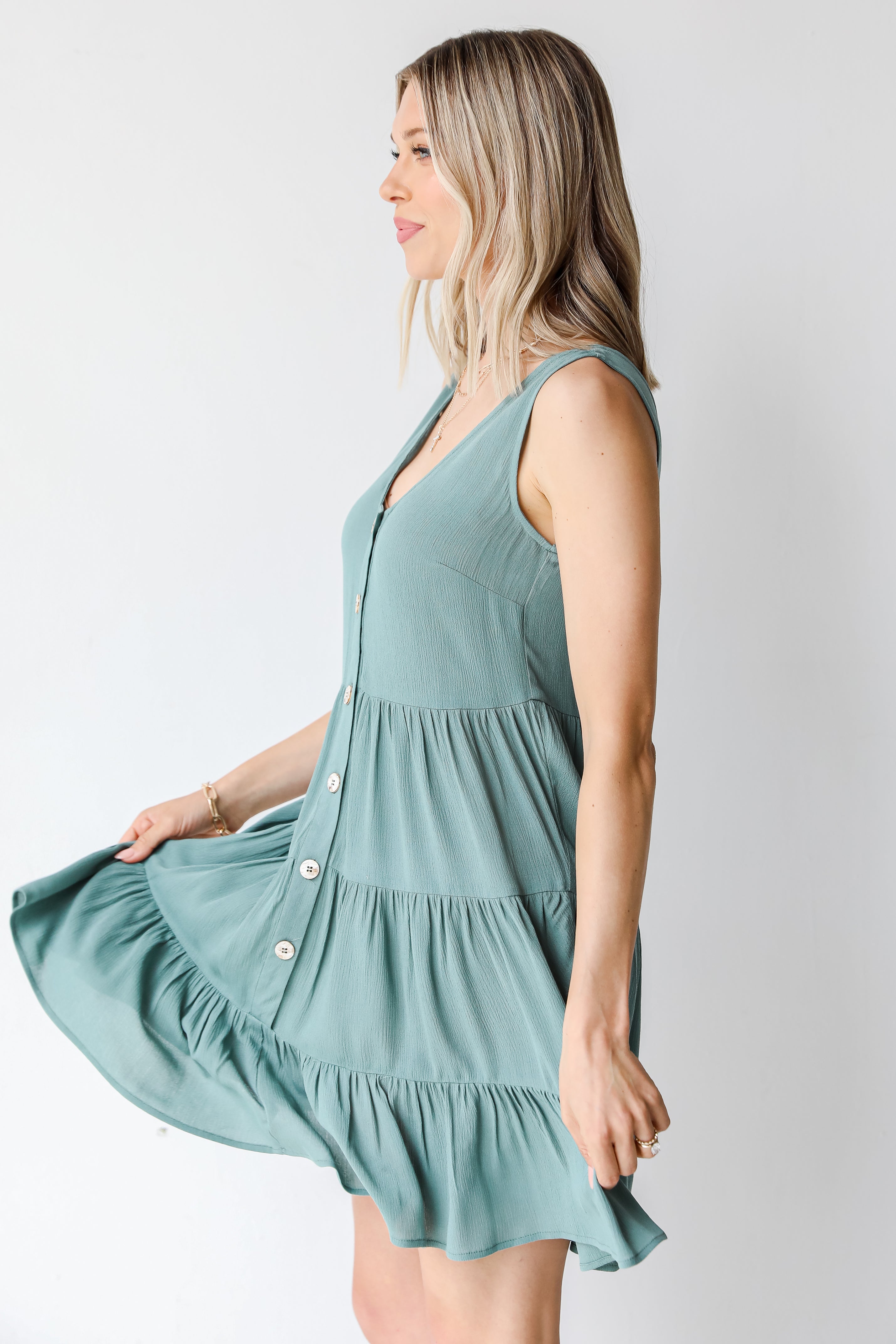 Tiered Mini Dress side view