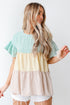 Color Block Tiered Blouse