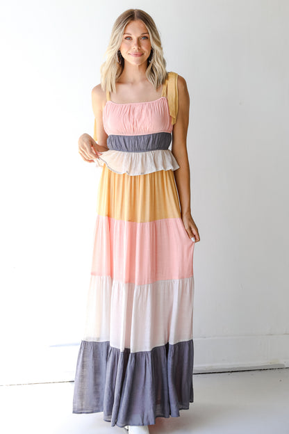 Tiered Maxi Dress front view