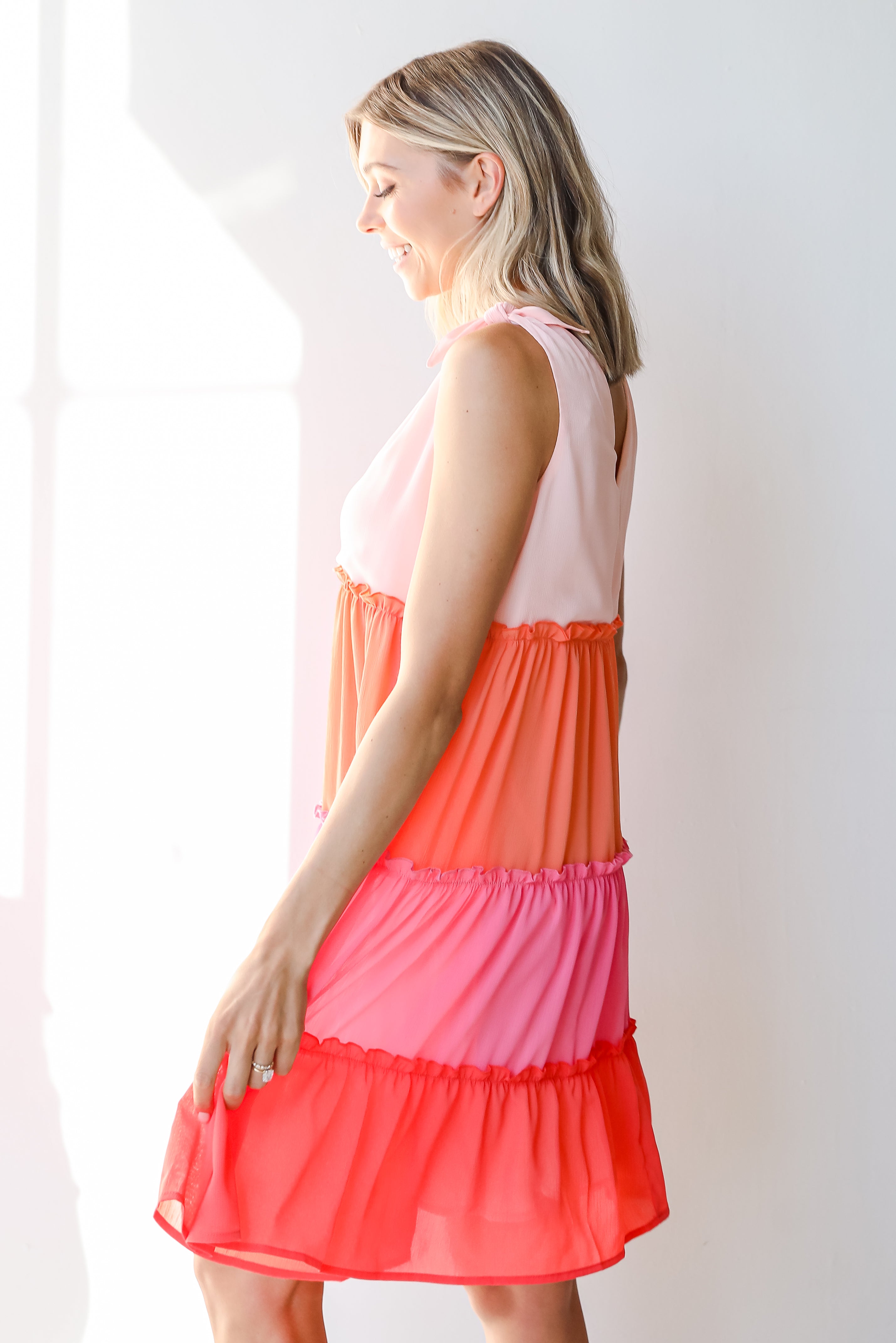 Tiered Mini Dress side view