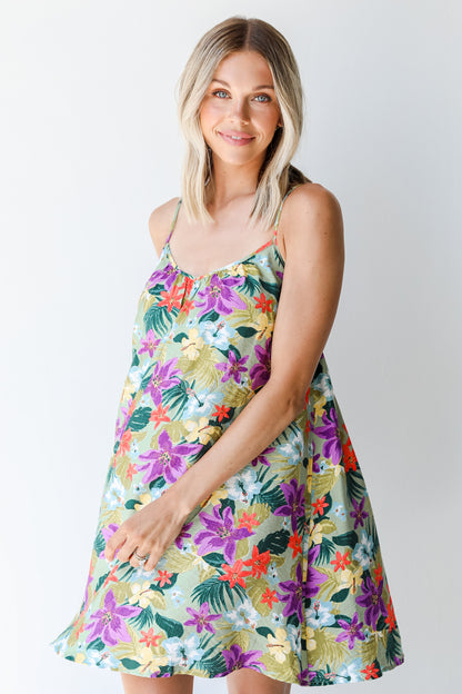 Floral Mini Dress front view