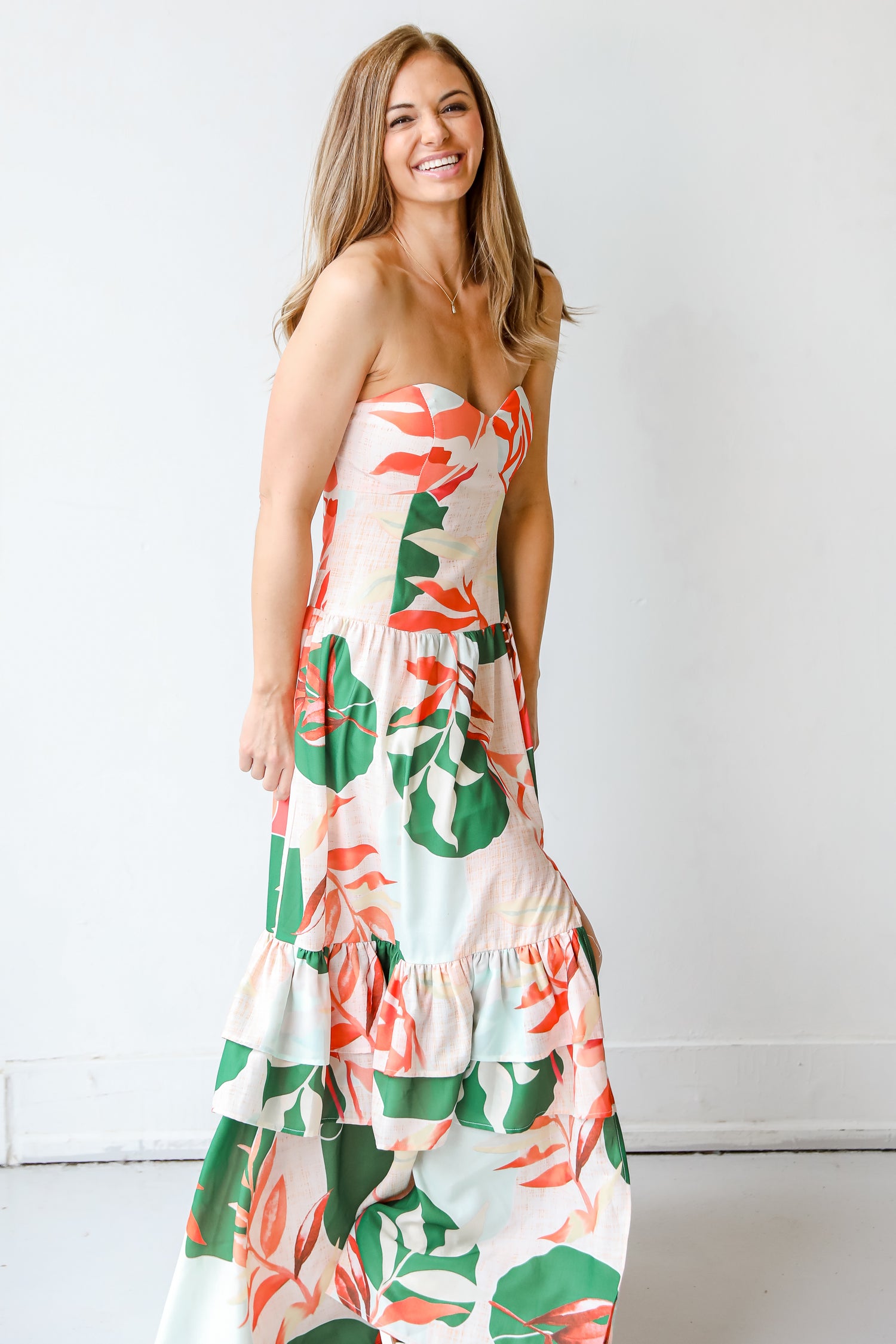 Strapless Maxi Dress front view