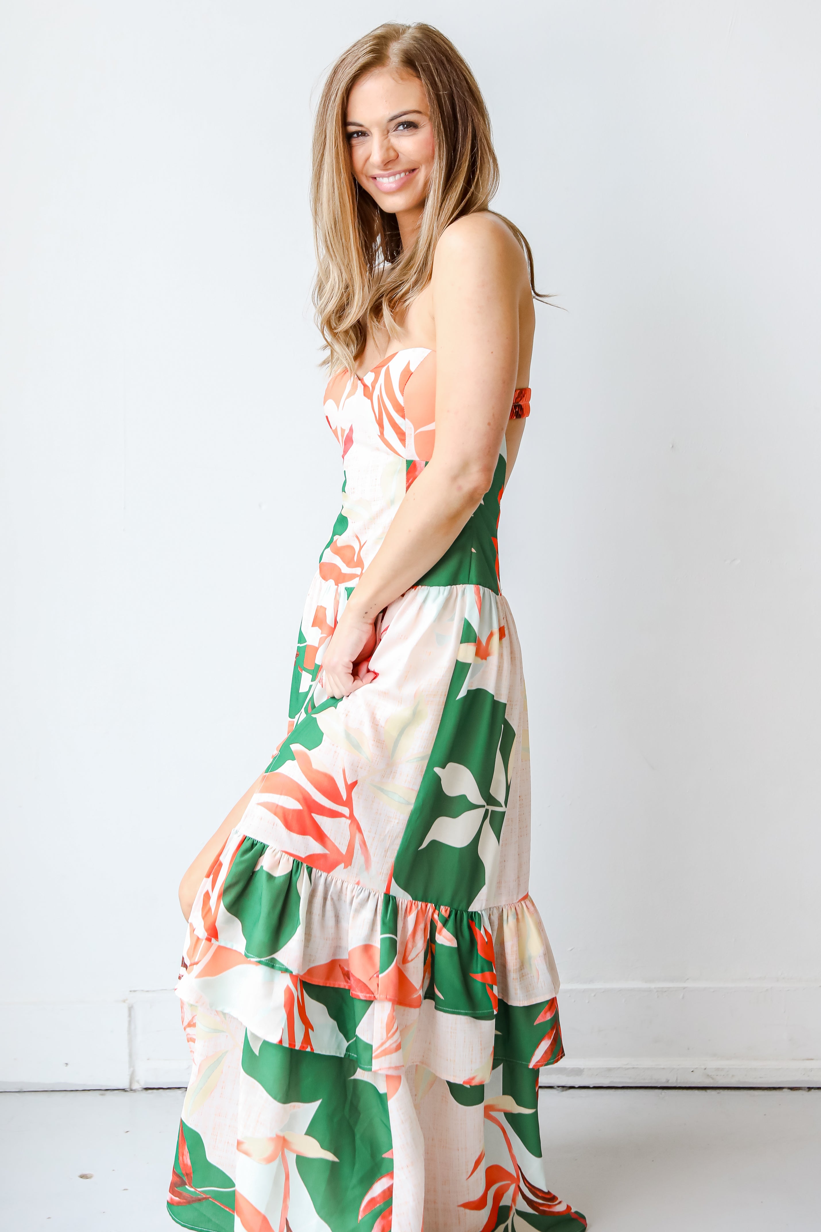 Strapless Maxi Dress side view