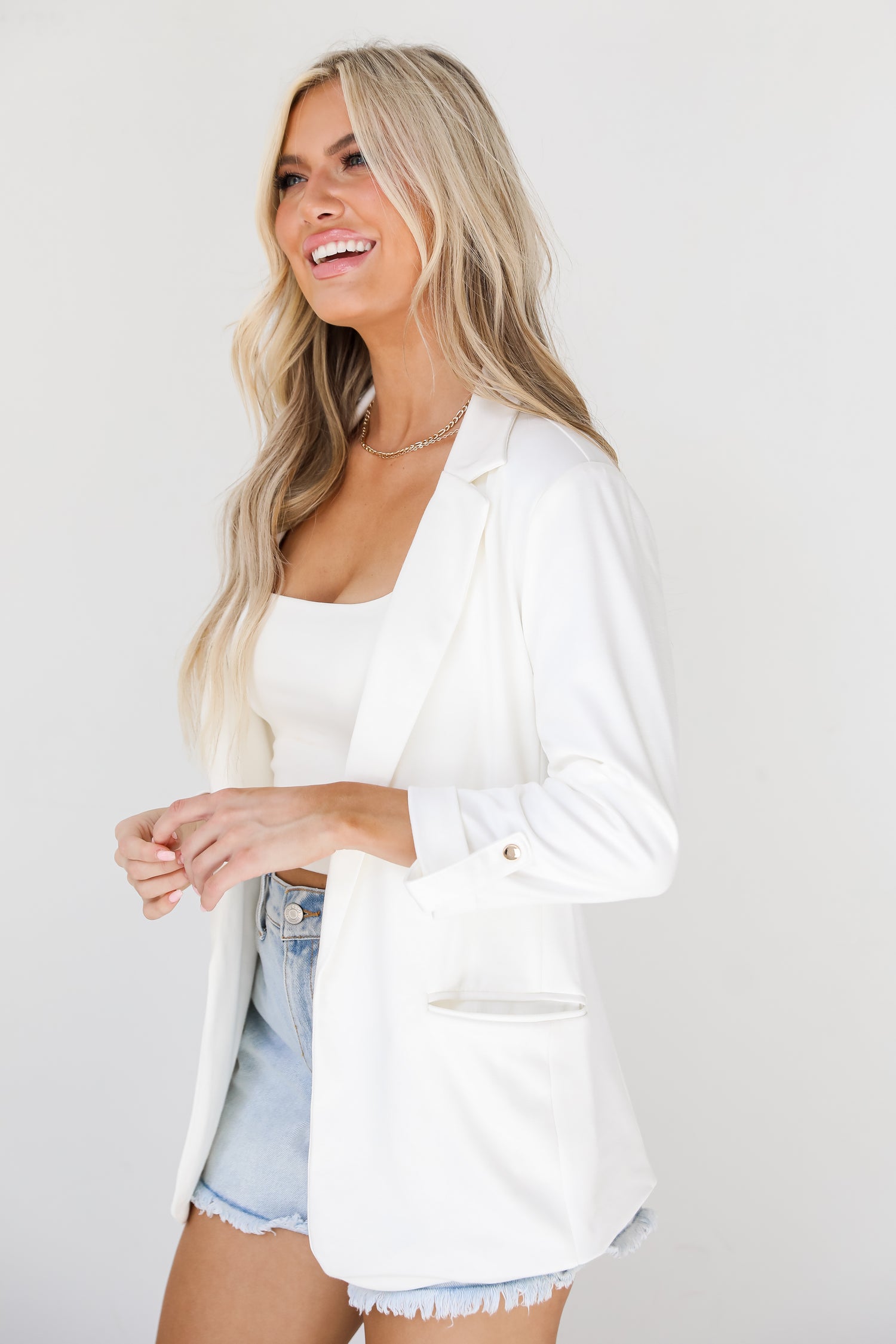 white Blazer side view