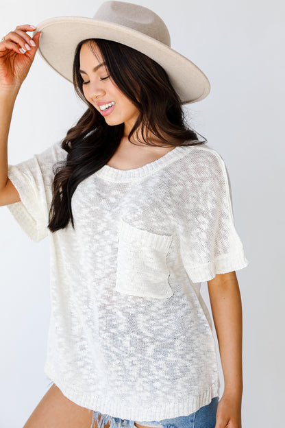 Knit Top side view