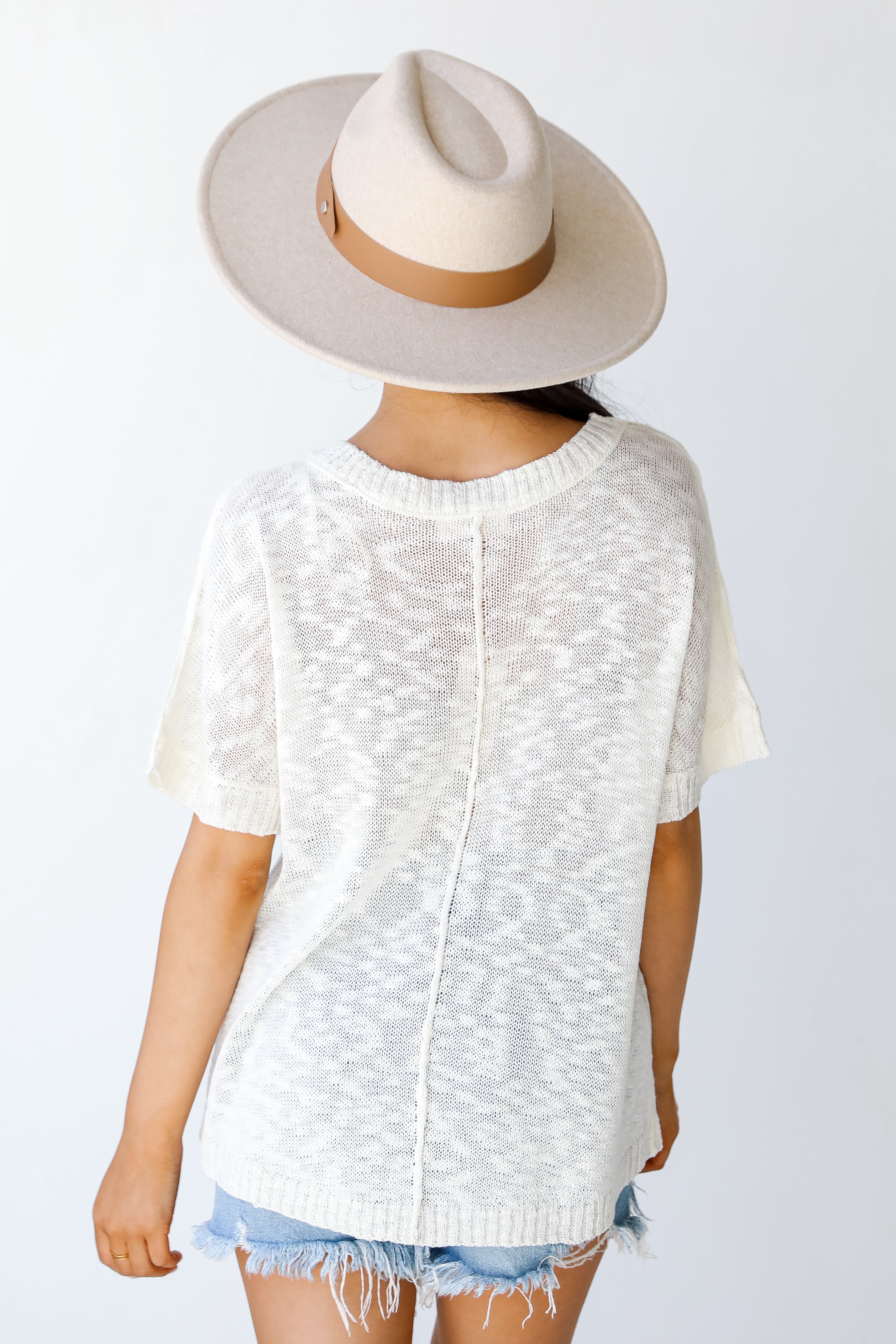 Knit Top back view