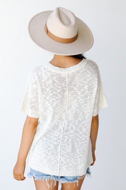 Knit Top back view
