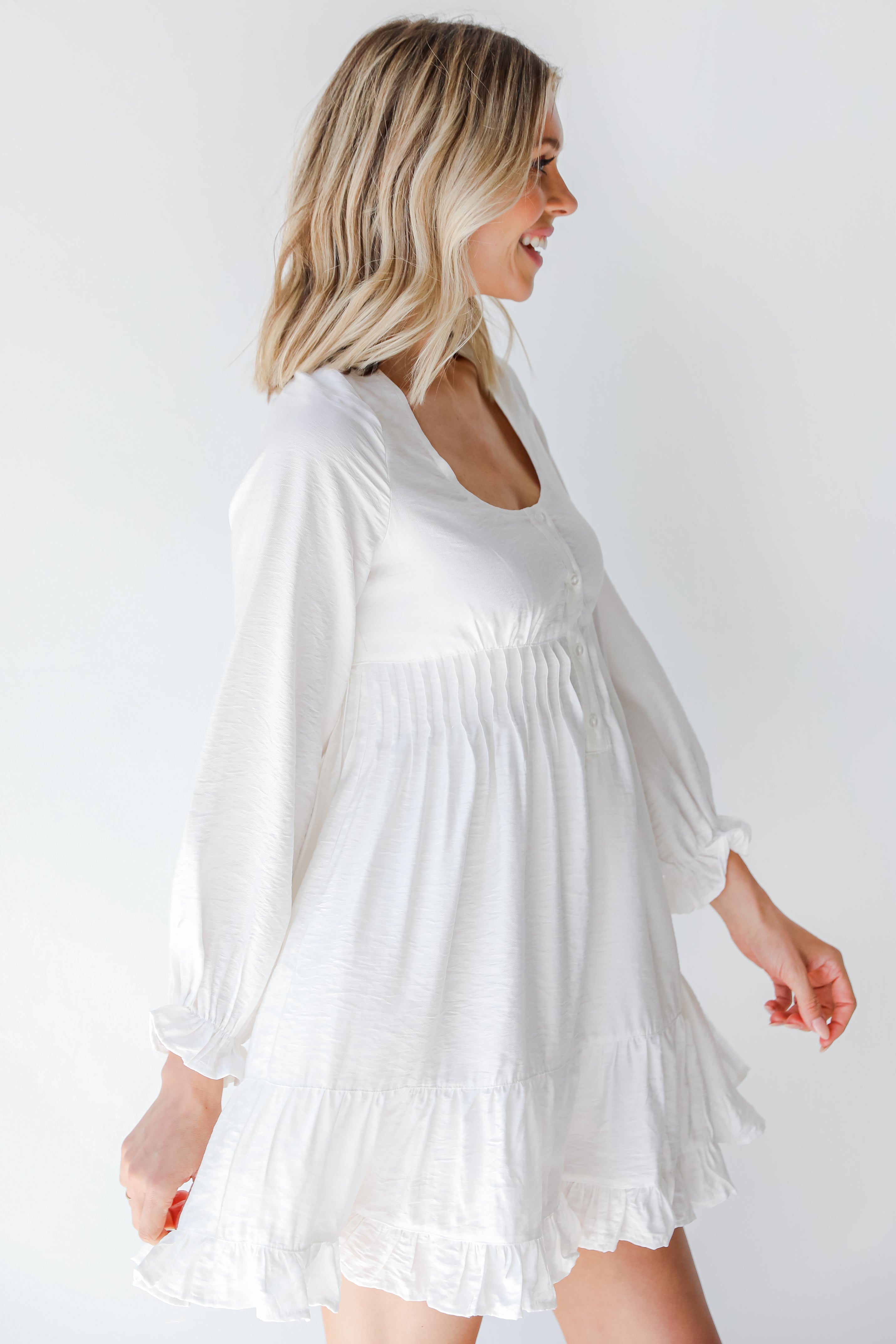 White Dress side view